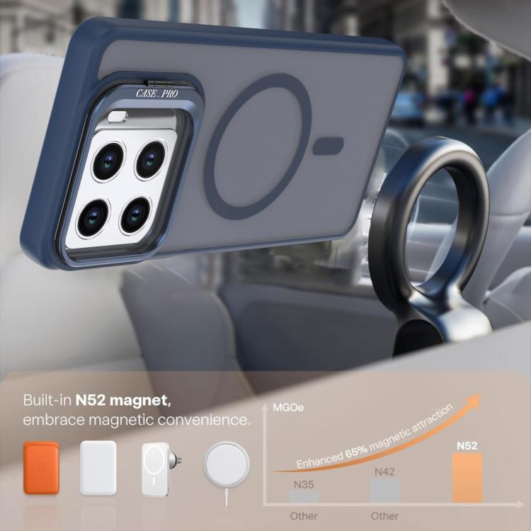 For ZTE Blade A56 4G Bright Color Frosted Skin-feel Camera Bracket Magsafe Phone Case