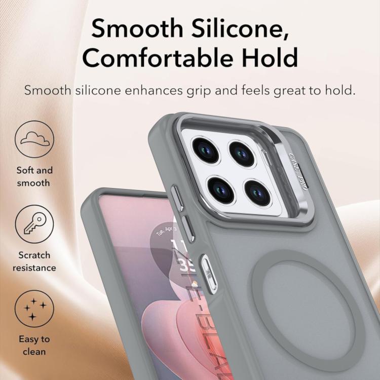 For ZTE Blade A56 4G Bright Color Frosted Skin-feel Camera Bracket Magsafe Phone Case