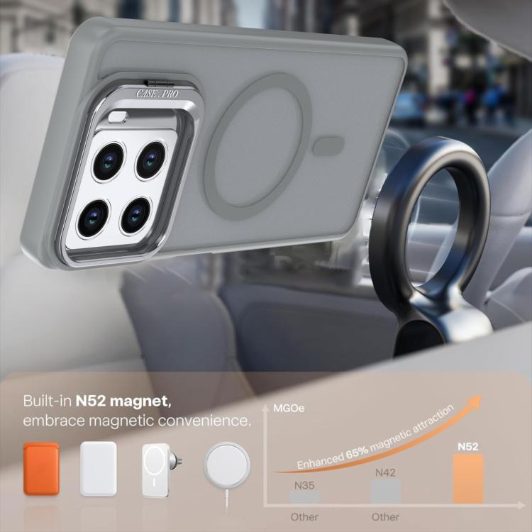 For ZTE Blade A56 4G Bright Color Frosted Skin-feel Camera Bracket Magsafe Phone Case