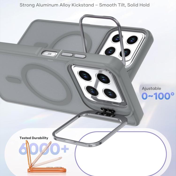 For ZTE Blade A56 4G Bright Color Frosted Skin-feel Camera Bracket Magsafe Phone Case