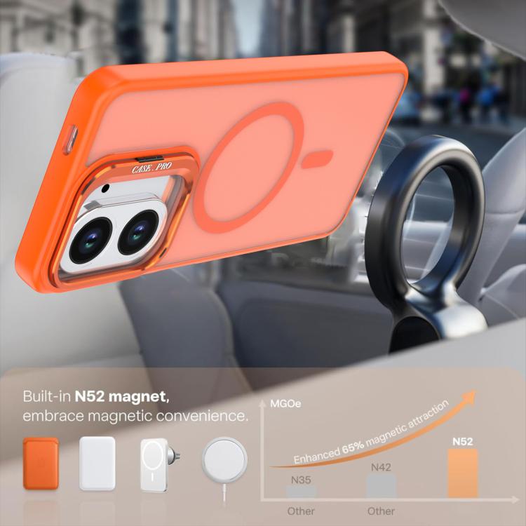 For Redmi A5 4G 171.7mm Bright Color Frosted Skin-feel Camera Bracket Magsafe Phone Case
