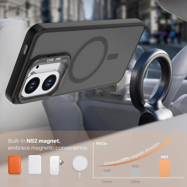 For Redmi A5 4G 171.7mm Bright Color Frosted Skin-feel Camera Bracket Magsafe Phone Case
