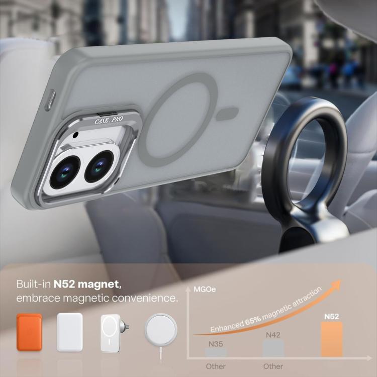 For Redmi A5 4G 171.7mm Bright Color Frosted Skin-feel Camera Bracket Magsafe Phone Case