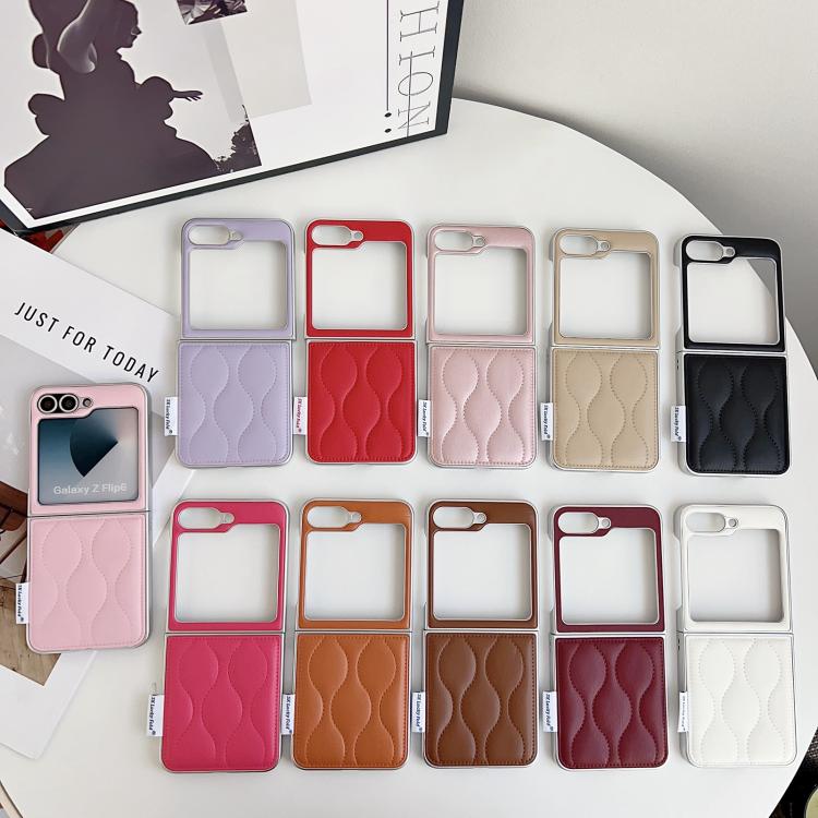 For Samsung Galaxy Z Flip5 Puffer Jacket Texture Phone Case