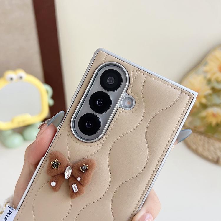 For Samsung Galaxy Z Fold7 5G Puffer Jacket Chic Phone Case with Wrist Strap