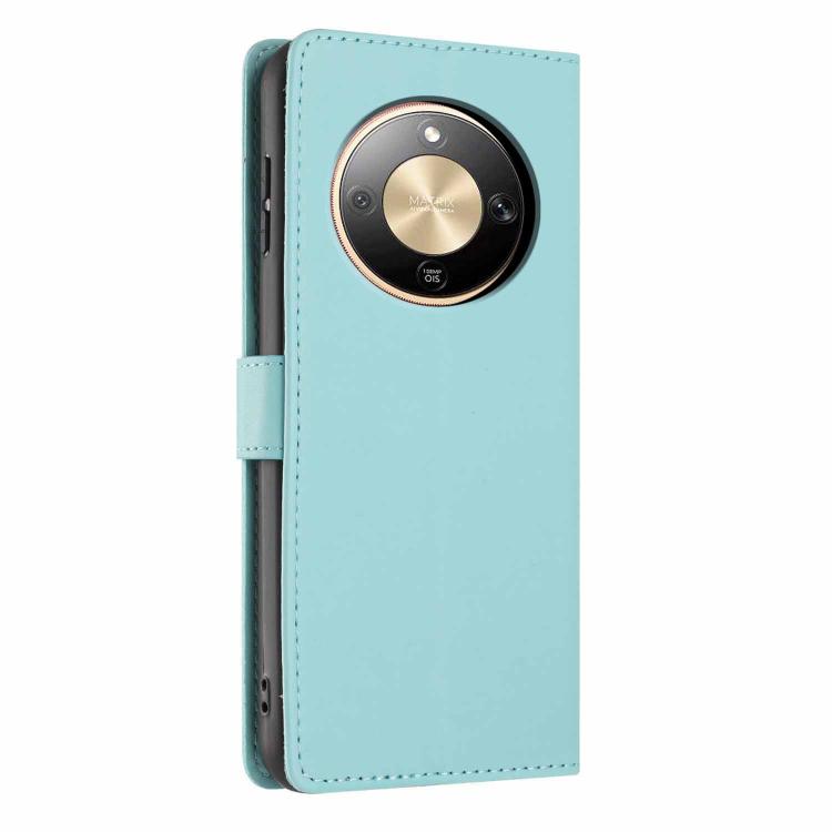 For Honor Magic8 Lite Tree Cat Embossed Flip Vegan Leather Phone Case