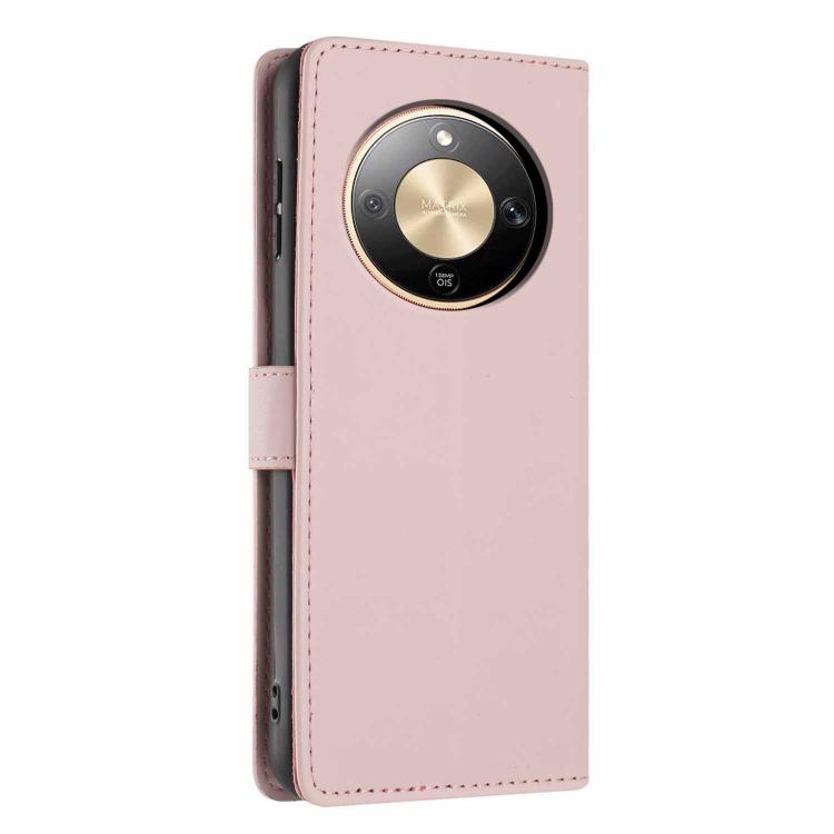 For Honor Magic8 Lite Tree Cat Embossed Flip Vegan Leather Phone Case