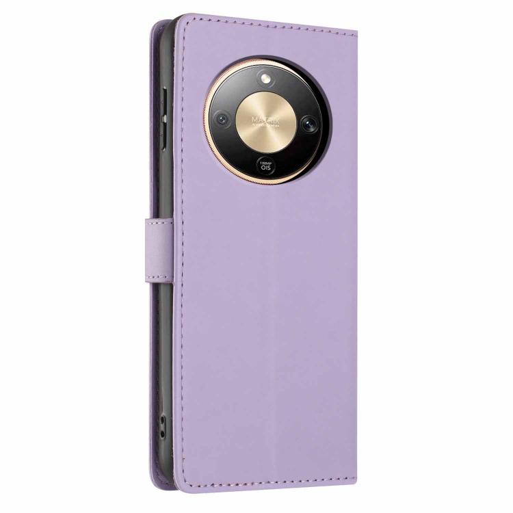 For Honor Magic8 Lite Tree Cat Embossed Flip Vegan Leather Phone Case