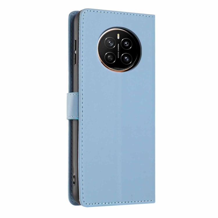 For Honor Magic7 Tree Cat Embossed Flip Vegan Leather Phone Case