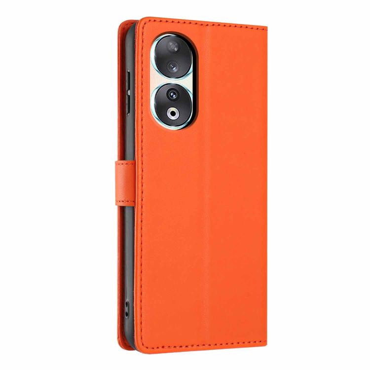 For Honor 90 Tree Cat Embossed Flip Vegan Leather Phone Case