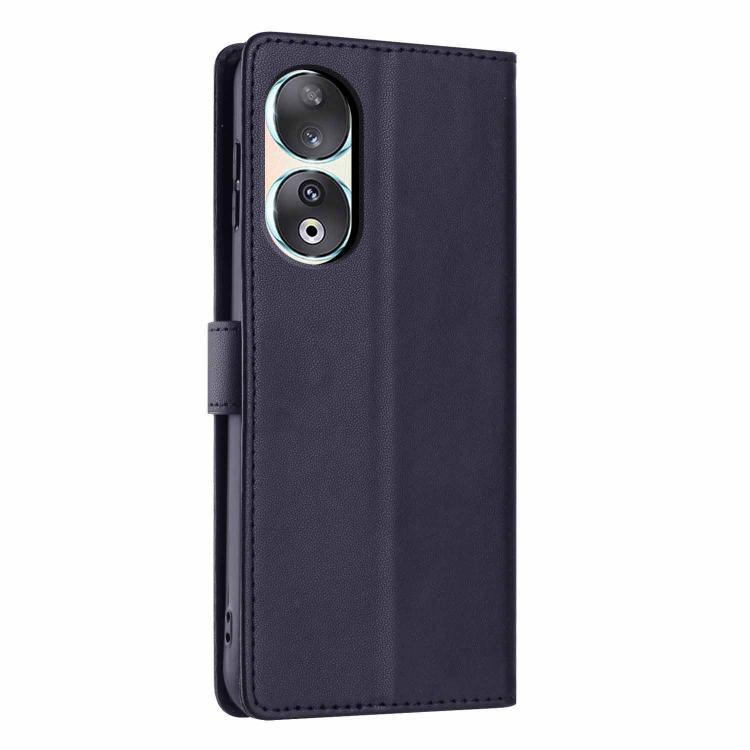 For Honor 90 Tree Cat Embossed Flip Vegan Leather Phone Case