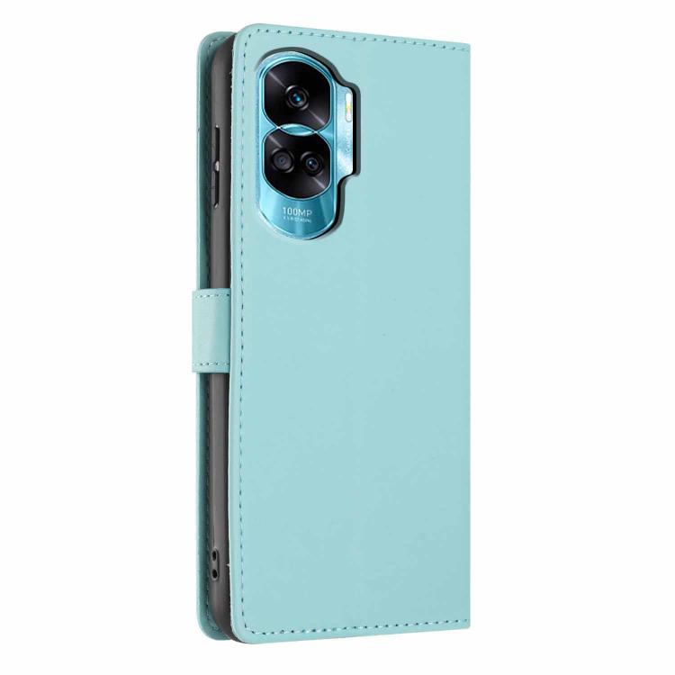 For Honor 90 Lite Tree Cat Embossed Flip Vegan Leather Phone Case