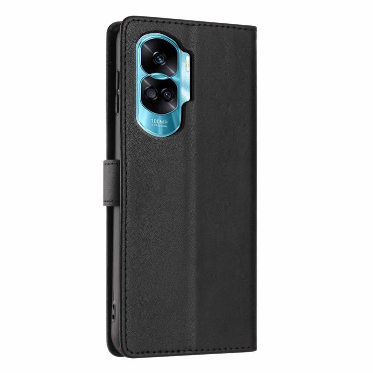 For Honor 90 Lite Tree Cat Embossed Flip Vegan Leather Phone Case