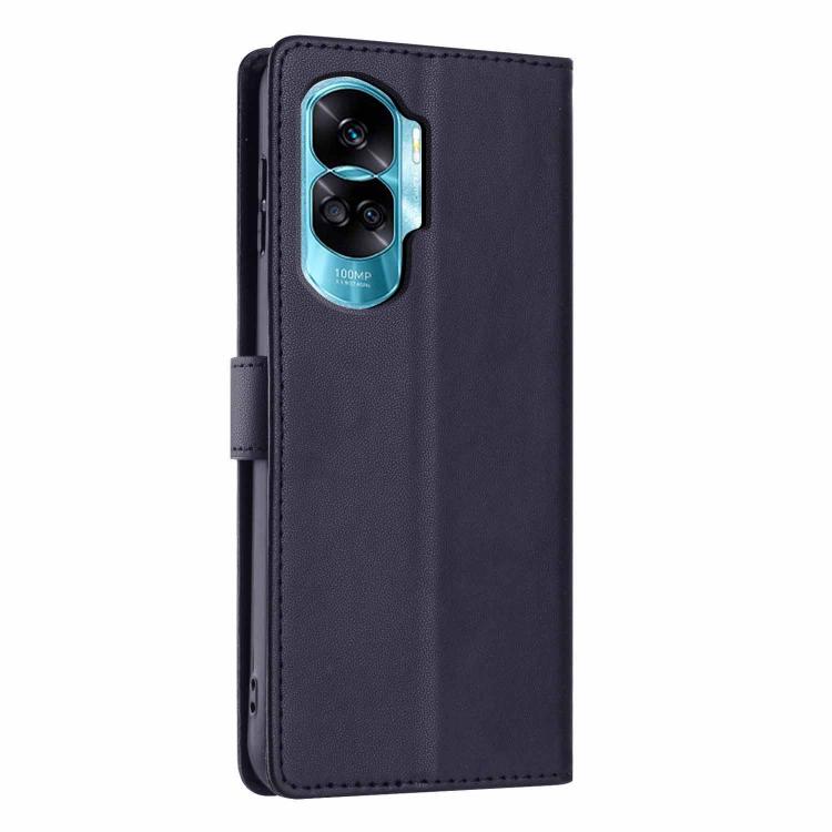 For Honor 90 Lite Tree Cat Embossed Flip Vegan Leather Phone Case