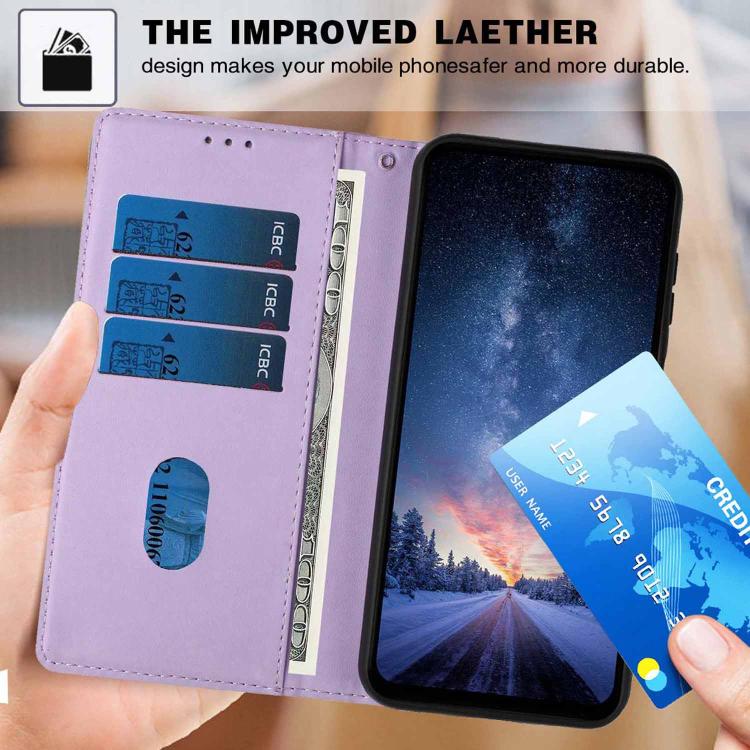 For Honor 200 Smart Tree Cat Embossed Flip Vegan Leather Phone Case