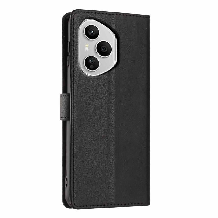 For Honor 400 Pro Global 160.8mm Tree Cat Embossed Flip Vegan Leather Phone Case