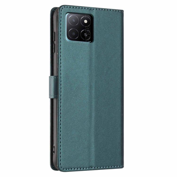 For Honor X5b Tree Cat Embossed Flip Vegan Leather Phone Case