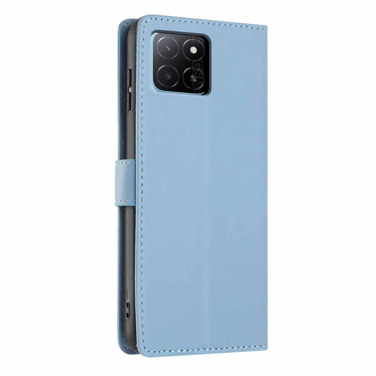 For Honor X5b Tree Cat Embossed Flip Vegan Leather Phone Case