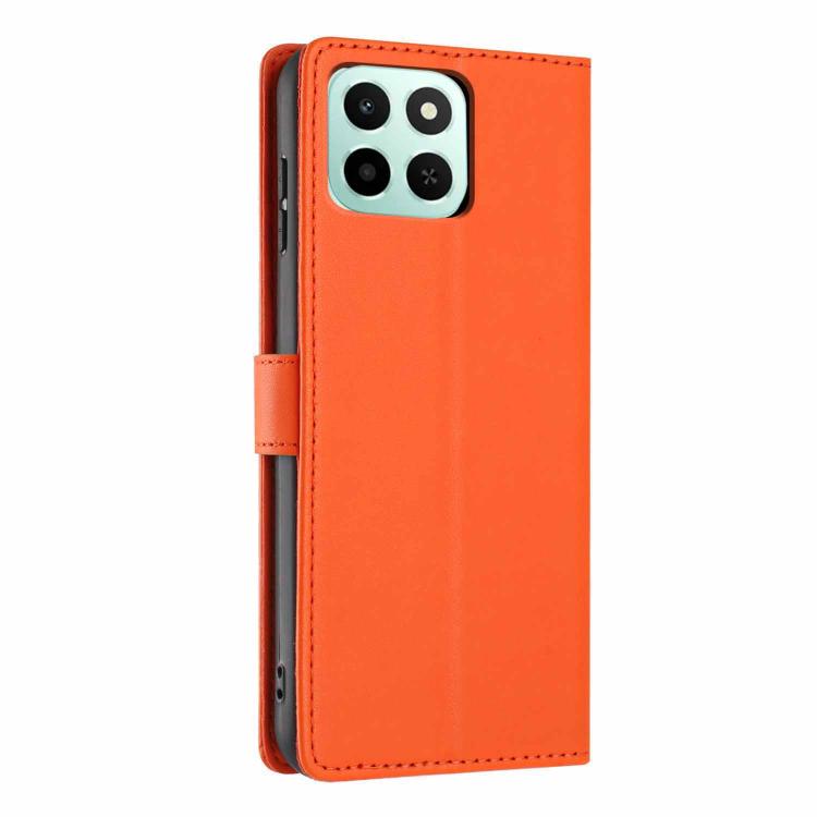 For Honor X6c 4G Tree Cat Embossed Flip Vegan Leather Phone Case