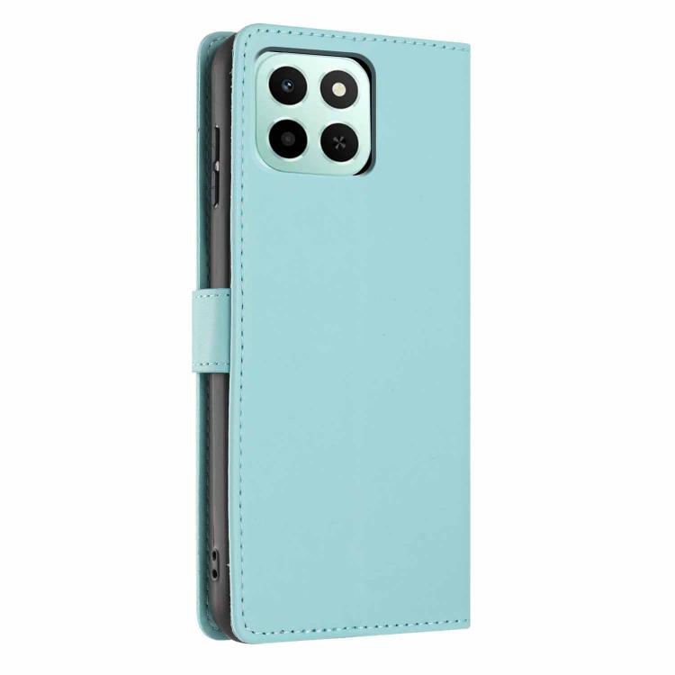 For Honor X6c 4G Tree Cat Embossed Flip Vegan Leather Phone Case