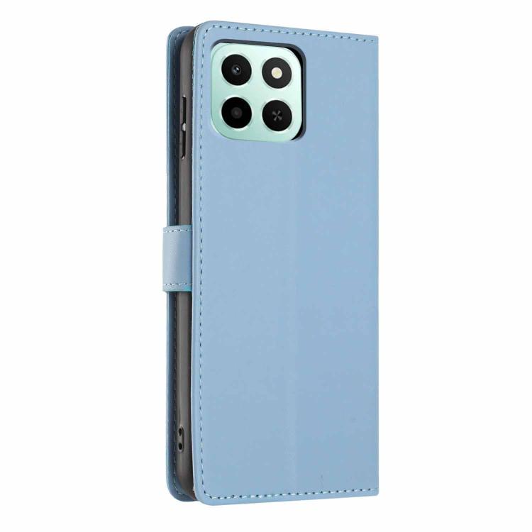 For Honor X6c 4G Tree Cat Embossed Flip Vegan Leather Phone Case