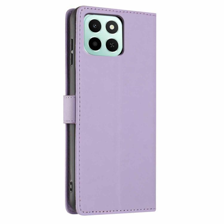 For Honor X6c 4G Tree Cat Embossed Flip Vegan Leather Phone Case