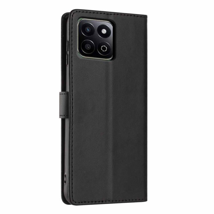 For Honor X6b Tree Cat Embossed Flip Vegan Leather Phone Case