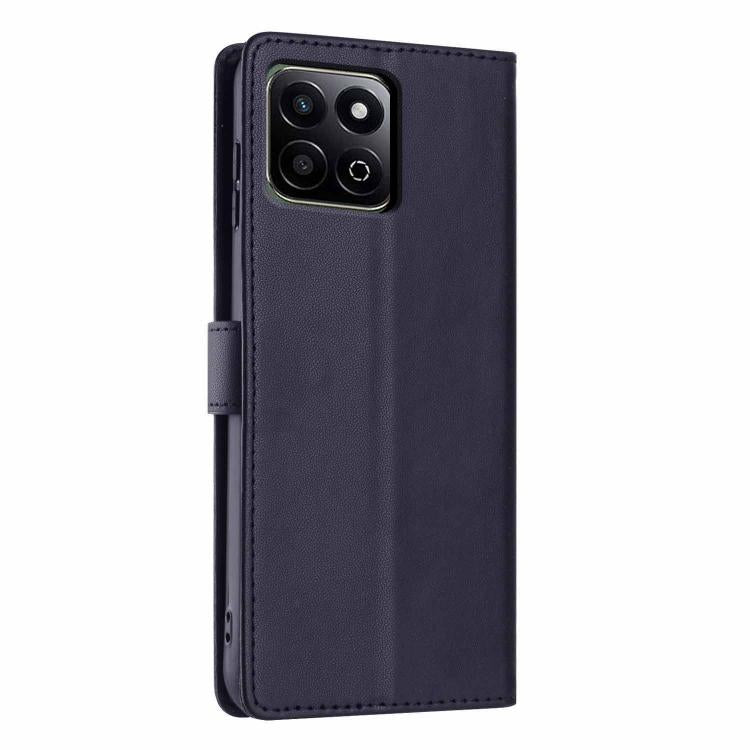 For Honor X6b Tree Cat Embossed Flip Vegan Leather Phone Case
