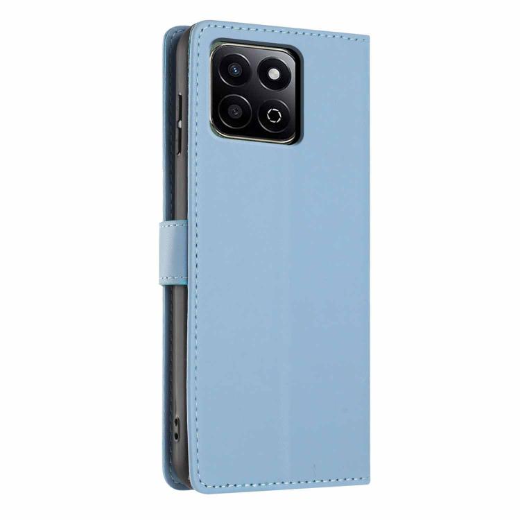 For Honor X6b Tree Cat Embossed Flip Vegan Leather Phone Case