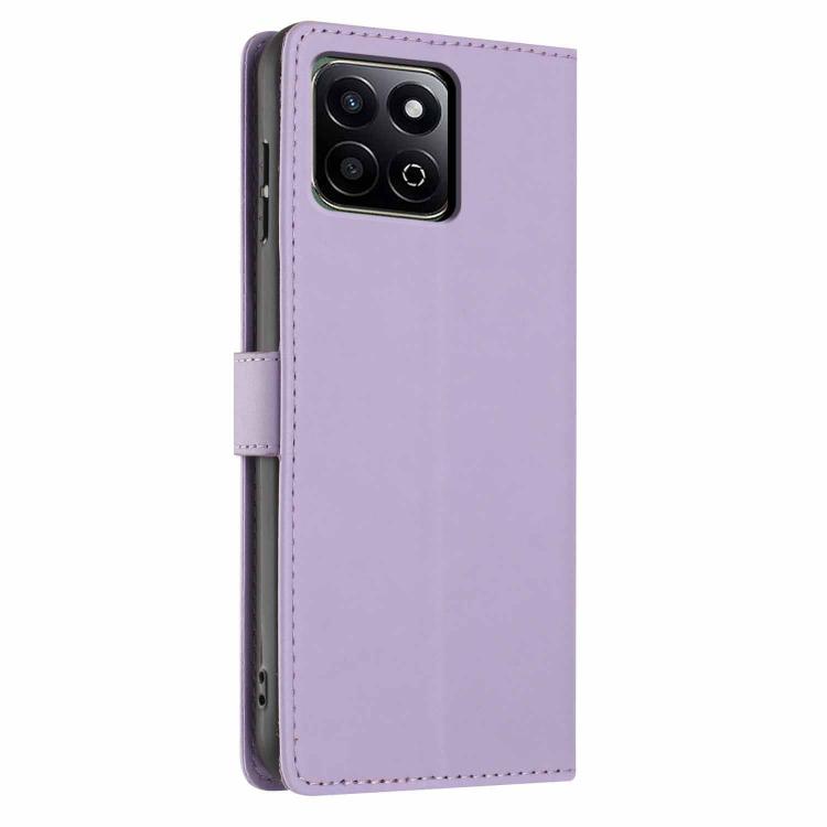 For Honor X6b Tree Cat Embossed Flip Vegan Leather Phone Case