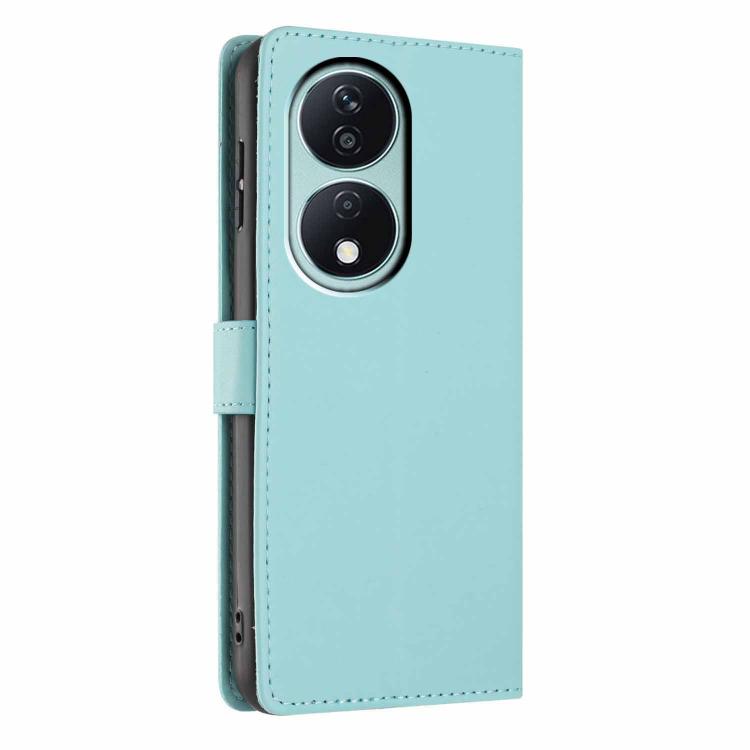 For Honor X7b Tree Cat Embossed Flip Vegan Leather Phone Case