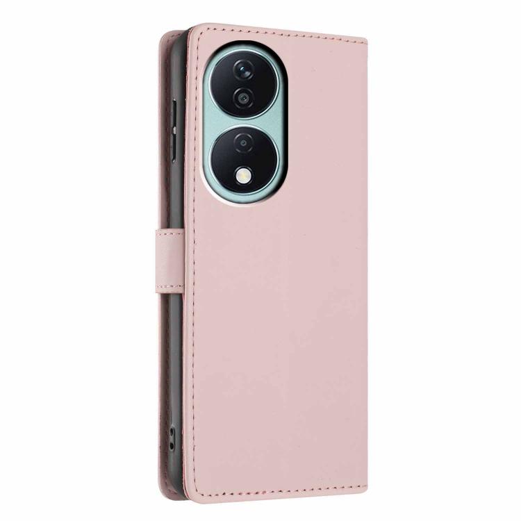 For Honor X7b Tree Cat Embossed Flip Vegan Leather Phone Case