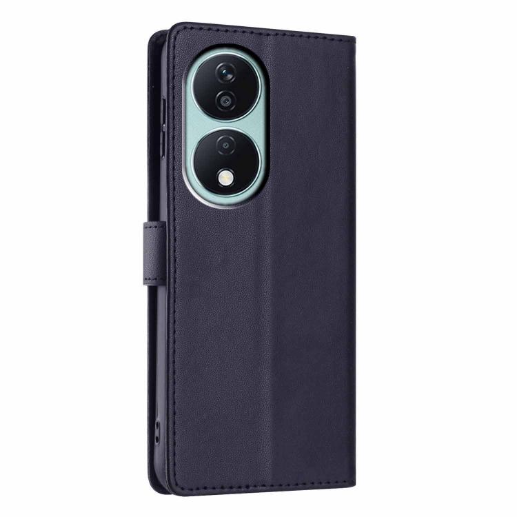 For Honor X7b Tree Cat Embossed Flip Vegan Leather Phone Case