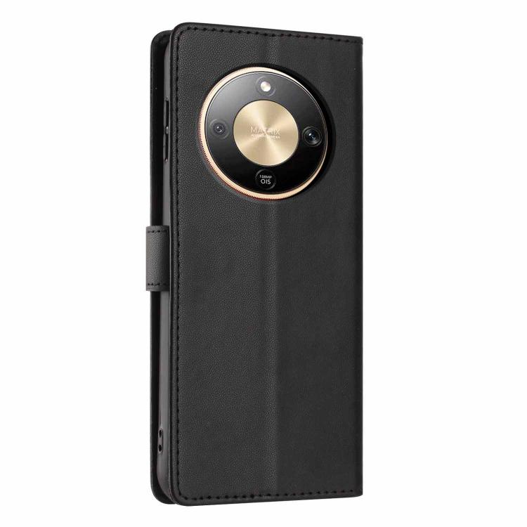 For Honor X8d 4G Tree Cat Embossed Flip Vegan Leather Phone Case
