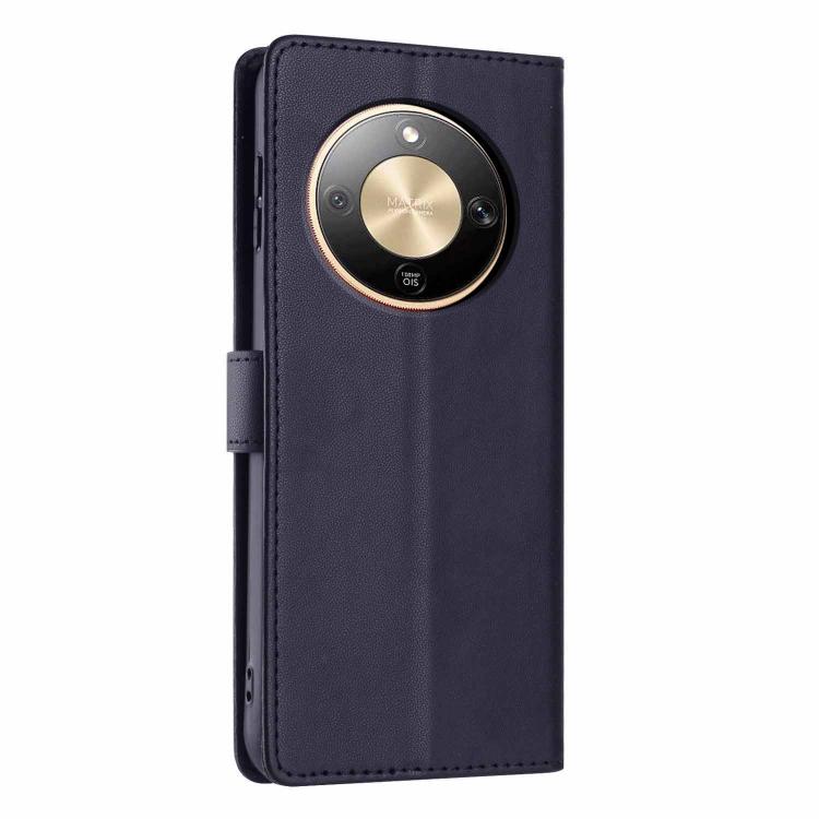 For Honor X8d 4G Tree Cat Embossed Flip Vegan Leather Phone Case