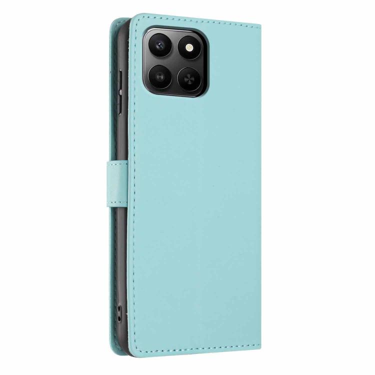 For Honor X7d 4G / 5G Tree Cat Embossed Flip Vegan Leather Phone Case