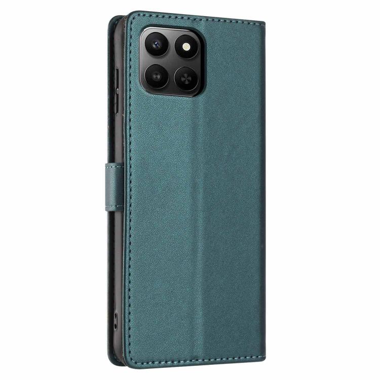 For Honor X7d 4G / 5G Tree Cat Embossed Flip Vegan Leather Phone Case