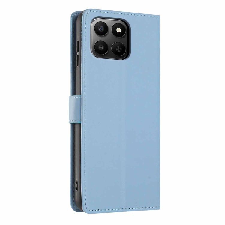 For Honor X7d 4G / 5G Tree Cat Embossed Flip Vegan Leather Phone Case