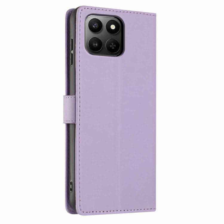 For Honor X7d 4G / 5G Tree Cat Embossed Flip Vegan Leather Phone Case