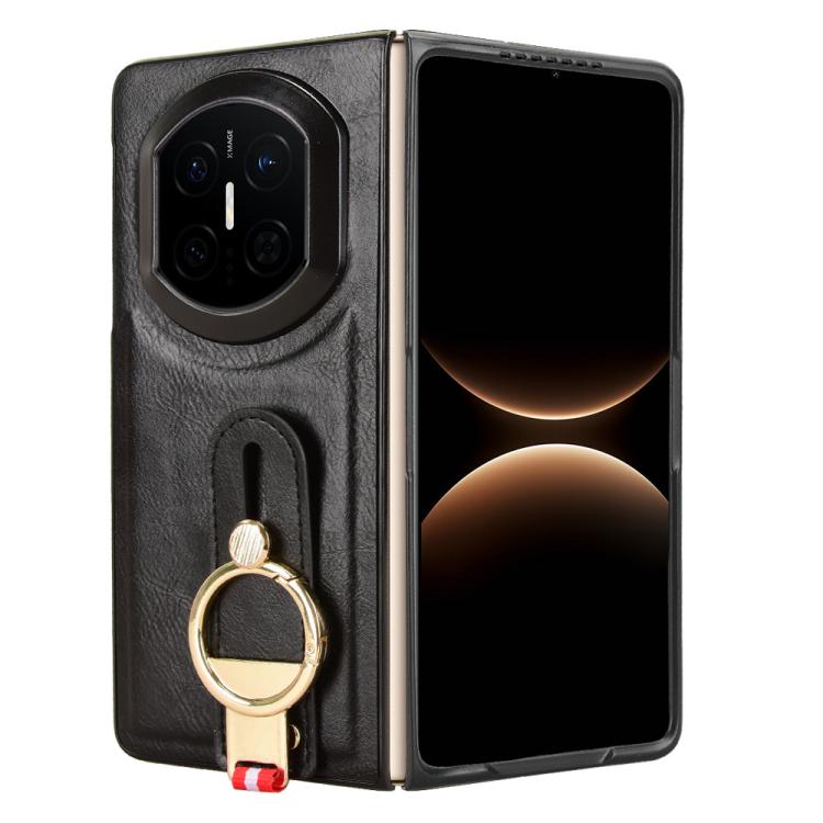 For Huawei Mate X7 Wristband Leather Back Phone Case