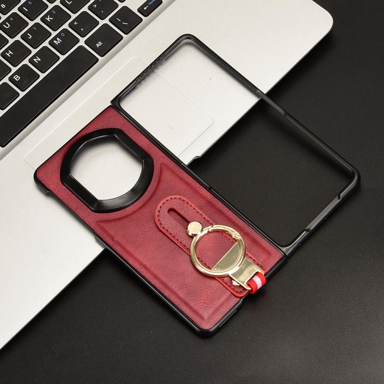 For Huawei Mate X7 Wristband Leather Back Phone Case