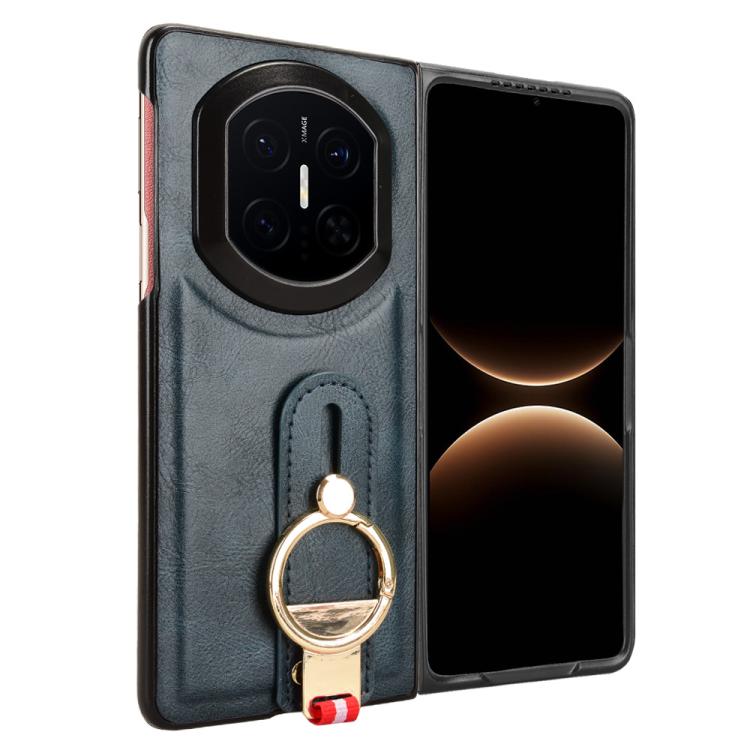 For Huawei Mate X7 Wristband Leather Back Phone Case