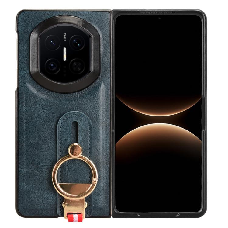 For Huawei Mate X7 Wristband Leather Back Phone Case