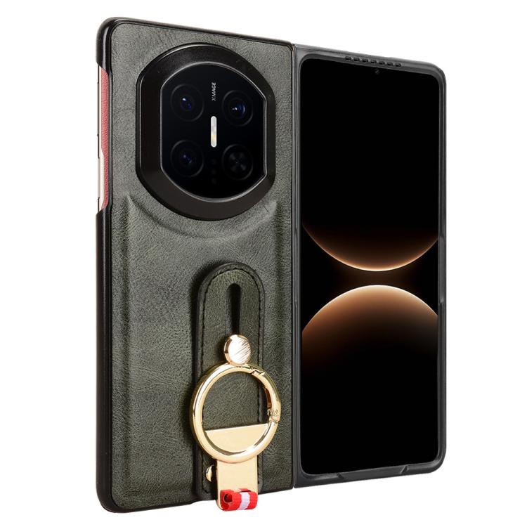 For Huawei Mate X7 Wristband Leather Back Phone Case