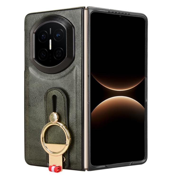 For Huawei Mate X7 Wristband Leather Back Phone Case