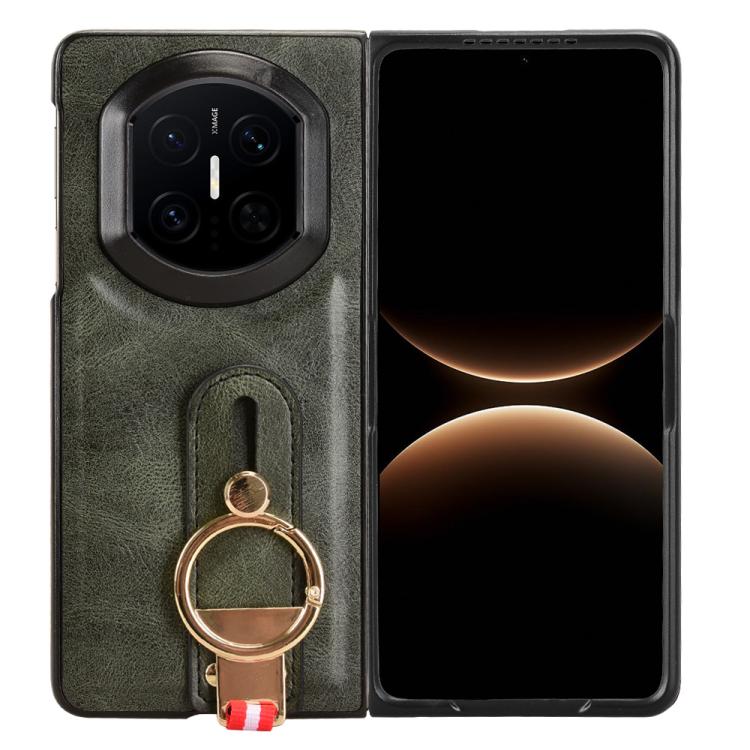 For Huawei Mate X7 Wristband Leather Back Phone Case