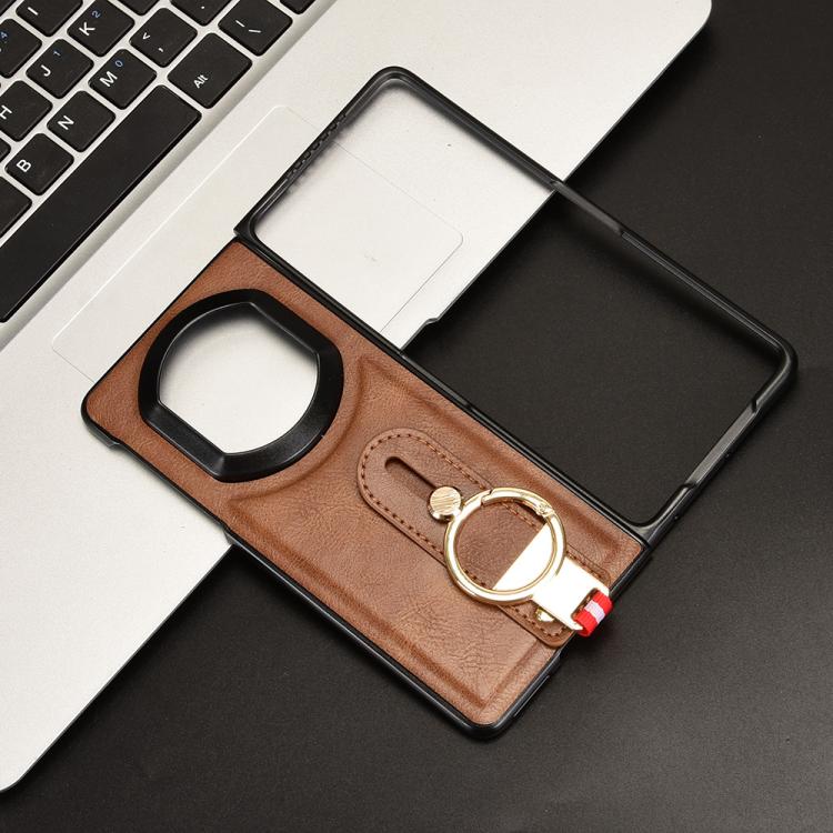 For Huawei Mate X7 Wristband Leather Back Phone Case
