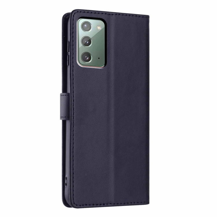 For Samsung Galaxy Note20 Tree Cat Embossed Flip Vegan Leather Phone Case