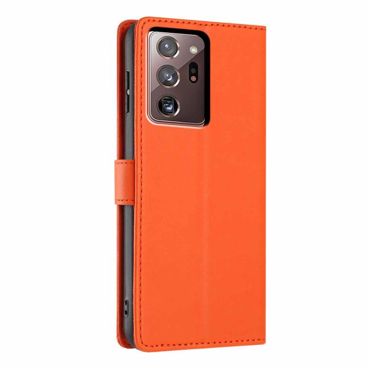 For Samsung Galaxy Note20 Ultra Tree Cat Embossed Flip Vegan Leather Phone Case