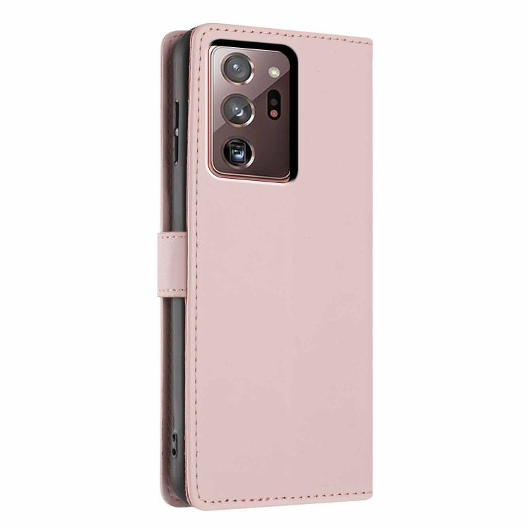For Samsung Galaxy Note20 Ultra Tree Cat Embossed Flip Vegan Leather Phone Case